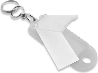 Produktbild von CombiCraft Aufklappbare Schlüsseletiketten in Transparent 60x22 mm- Packung mit 100 Stück