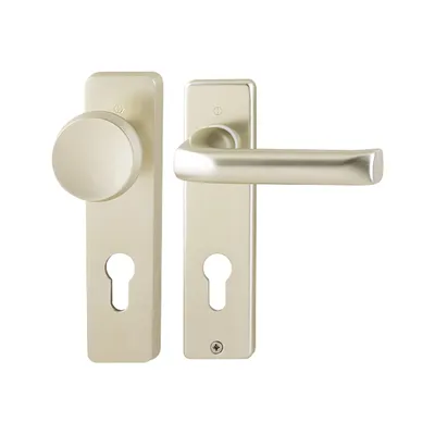 Produktbild von Hoppe London Kurzschildgarnitur F2 Aluminium Neusilber 113/202KP, WG Wechselgarnitur