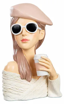 Produktbild von Gilde Figur Frau Lady Adeline, Skulptur, Dekofigur, Dekoration, Kunstharz, H 28 cm, 60765