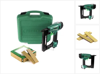 Image de Prebena 3GP-E40 Agrafeuse pneumatique type E dans sa mallette de transport + Prebena E20CNKHA Agrafes 20mm - 9200 pièces
