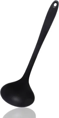 Produktbild von Silikon Suppenlöffel, 2 Stück, 28,5 cm, lange Griffe, zum Servieren