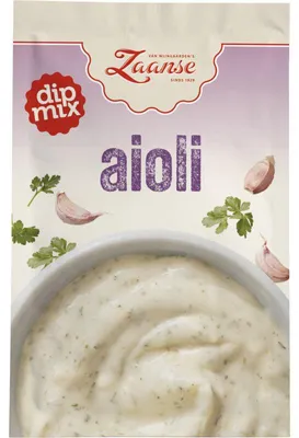 Produktbild von Van Wijngaarden Zaanse Aioli Dipmix 6g – Würzige Aioli Gewürzmischung für Dip & Sauce