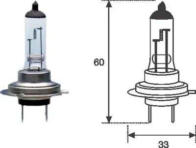 Obrázok produktu pre Magneti Marelli H7 žiarovka Žiarovka do svetlometov 12V 55W Px26d