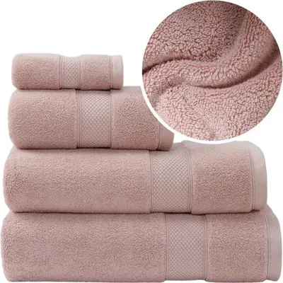 Zdjęcie produktu dla Ręcznik Do Rąk Twarzy Kąpielowy Bawełniany 100% Bawełna 70X140 Leo Puder