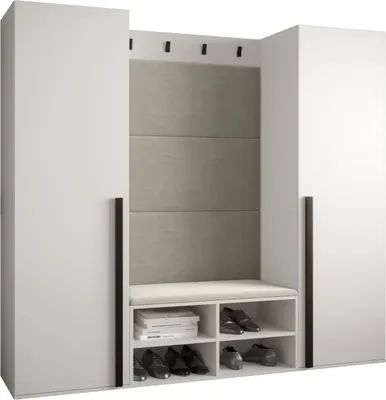 Produktbild von Garderobe MIRO Set 9 mit gepolsterten Paneelen Industrial Design