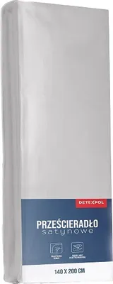 Zdjęcie produktu dla Prześcieradło, prześcieradło z mikrosatyny, dobrej jakości 90x200cm Jasnoszare