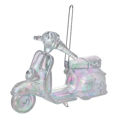 Produktbild von Clayre & Eef Weihnachtsanhänger Roller 12 cm Silberfarbig Kunststoff