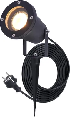 Produktbild von hoftronic LED Gartenstrahler 4W 345lm 2700K Schwarz IP65 Schwenkbar