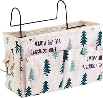 Obrázek produktu pro Organizér na postel, taška na postel, patrová postel, úložná taška, knihy, časopisy, mobilní telefon, sluchátka, box na postel, úložný prostor