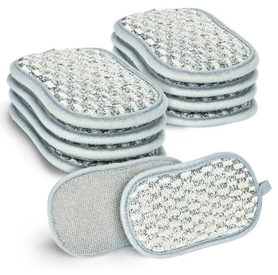 Spülschwämme 10er-Pack, doppelseitig, 15×8×2 cm, Mikrofaser