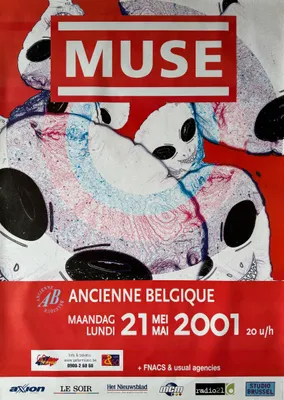 Obrázok produktu pre Muse – Koncert v Belgicku, 2001 – Plagát – 61x91 cm