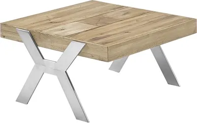 Zdjęcie produktu dla Couchtisch >BURGAS< in eichenfarben, Zereiche - 65x35x65cm (BxHxT)