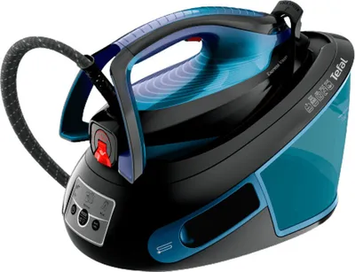 A steam generator iron is shown on a white background.