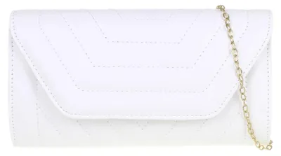 Productafbeelding van Dameshandtassen. Gestikte clutch van kunstleer – elegante avondtas met [vervolg van de beschrijving ontbreekt]