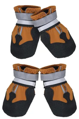 Image de Lot de 4 chaussures imperméables pour chien, antidérapantes