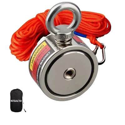 Obrázek produktu pro Sada rybářských magnetů, silná tažná síla, odolné lano, 150KGX 2 ROPe, 150KGX2