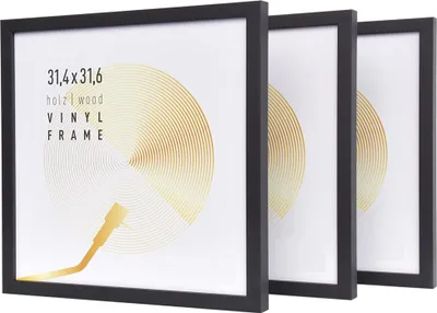 Produktbild von LP Vinyl Fotorahmen - schwarzer Fotorahmen