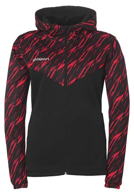 Produktbild von Uhlsport Progressive 28 Multi Hood Jacke Damen schwarz/rot XXL
