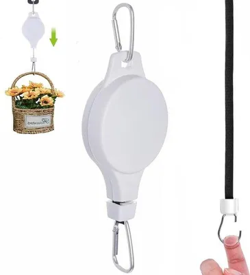 Obrázok produktu pre Nastaviteľný stojan na rastliny do interiéru aj exteriéru, 20–90 cm, biely