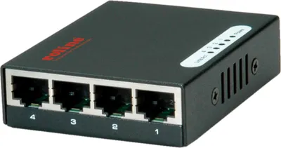 Produktbild von ROLINE Gigabit Ethernet Switch, Pocket, 4 Ports
