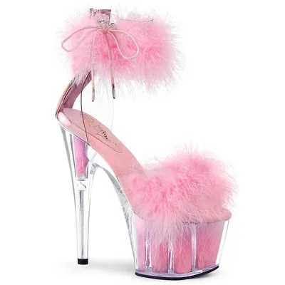 Obrázok produktu pre ADORE-724F Dámske sandále značky Pleaser, Transparent Pink , EU 39, US 9