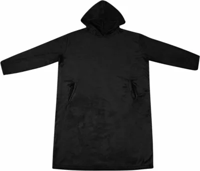 Produktbild von vidaXL Decken-Hoodie Schwarz S Flanell