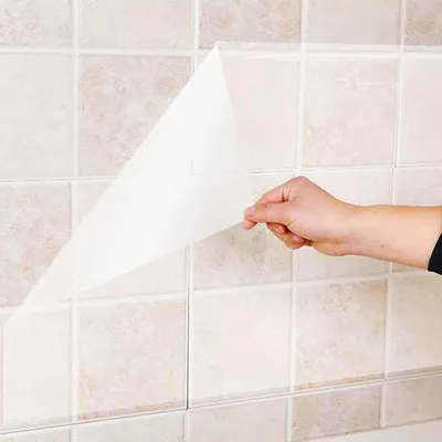 Produktbild von 1 x transparenter Wandschutz, ölbeständig, Wandaufkleber, Tapete, Küchenrückwand, transparente, selbstklebende Vinylfolie, Rolle, abnehmbares Papier für Schranktüren, Wände, Möbel, Küche, Haushalt