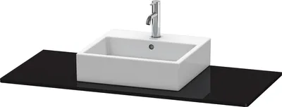 Produktbild von Konsole XSQUARE m Auschnitt 16x800x550mm sw hochglanz 16 x 800 x 550 mm schwarz hochglanz