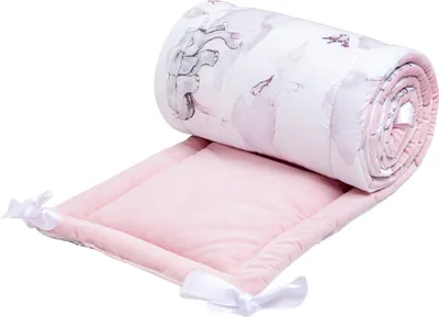 Produktbild von Bellochi 180x30 cm Kantenschutz Baby Babybett Umrandungen - Nestchen Kopfschutz Gitterbett Umrandung für 120x60 cm Kinderbett, Beistellbett mit Rausfallschutz - Habarigani
