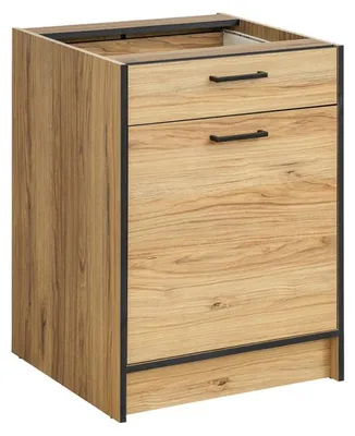 Image de Meuble bas de cuisine avec tiroir "Carballo" - Naturel - L 60 cm
