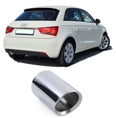 Obrázek produktu pro Koncový úsek výfukového potrubí, nerezová ocel, průměr 80 mm, pro Audi A1 8X, modely 2010-2018, motor 1.2 TFSI a 1.6 TDI
