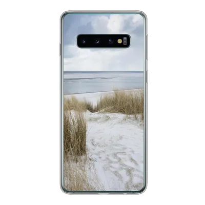 Produktbild von MuchoWow® Handyhülle Schutzhülle Hülle für Samsung Galaxy S10 Nordsee - Dünen - Wasser Silikon Softcase Handy Hülle - Handytasche
