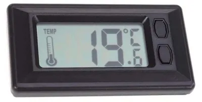 Image de Thermomètre automobile miniature, avec double adhésif, écran LCD, pour voiture