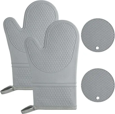 Obrázok produktu pre Rukavice na pečenie 29x14 cm, odolné voči teplu, vodotesné, protišmykové, na varenie a grilovanie
