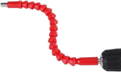 Image de Rallonge flexible pour accessoires de perçage électriques avec embouts hexagonaux, 1/4", rouge, 290 mm