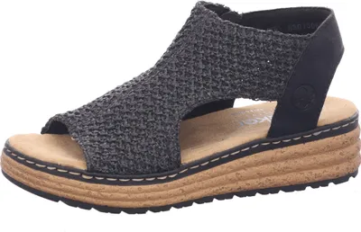 Produktbild von Rieker - Sandale schwarz, Größe:37, Farbe:schwarz/schwarz 00
