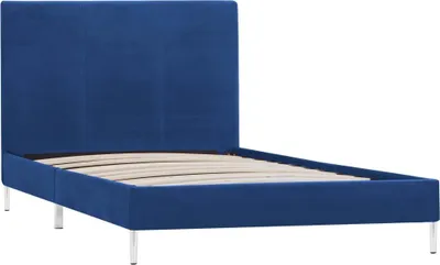 Obrázok produktu pre vidaXL Posteľný rošt Modrá látka 90 × 200 cm