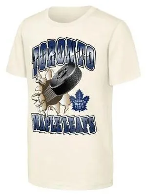 Imagen del producto de OUTERSTUFF, camiseta "Breakout", diseño "Maple Leafs", color: "Nätur", para jóvenes, talla: S (8)