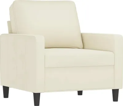 Produktbild von vidaXL Sessel Creme 60 cm Samt
