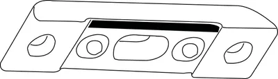 Produktbild von GU Türkantriegel m. Schließblech und Buchse f. Stulpbreite 16 mm, silberfärbig