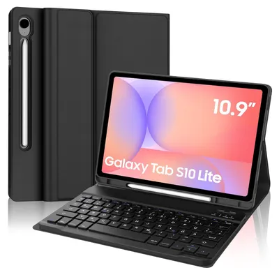Zdjęcie produktu dla Etui na klawiaturę do Galaxy FE S9FE, kompatybilne z Tab S10 Lite, kolor: czarny
