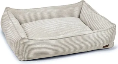 Produktbild von Desgined by Lotte Hundebett Ribbed, Hundekissen aus Samtstoff