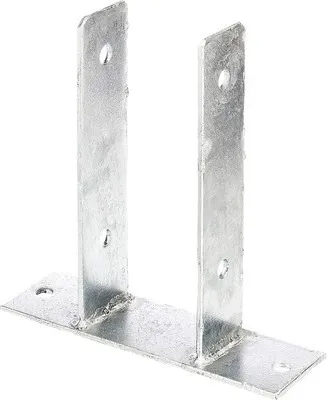 Produktbild von U-Pfostenträger z. Aufschrauben 81 x 200 mm, feuerverzinkt, 1 Stück