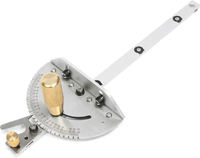 A woodworking tool, specifically a miter gauge for a table saw or router table, is shown against a white background.