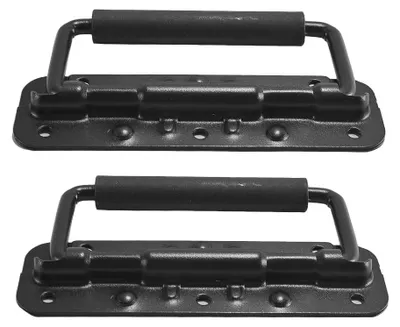 Klappbare Kistenhandgriffe 140 mm schwarz 2 Stück