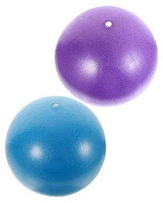 Produktbild von 2 Gymnastikbälle 9 Zoll aus PVC für Balance und Fitness mit Luftpumpe