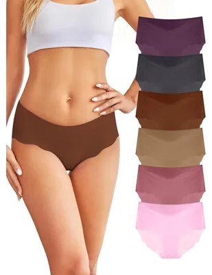Produktbild von Damenslips Damenunterwäsche Unterhosen - Mittlere Taille - Nahtlos - 6 Stück