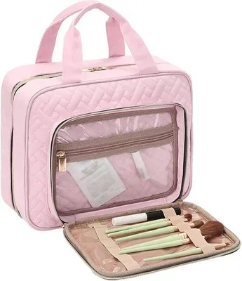 Obrázek produktu pro kosmetická taška – cestovní taška – kosmetický kufřík – organizér na kosmetiku – kabelka – taška na make-up – kosmetické pouzdro – cestovní taštička