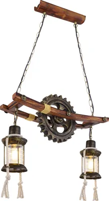 Produktbild von Globo Lighting Hängeleuchte Metall messingfarben, 2x E27