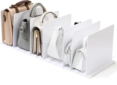 Image de Séparateurs de poche réglables - organisés avec style - 8 pièces - blanc - acrylique